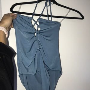 💎BLUE ONE PIECE (double as a body suit)💎